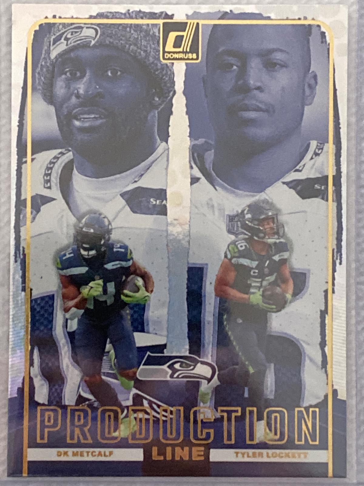 2024 Panini Donruss Production Line DK Metcalf / Tyler Lockett #19 card