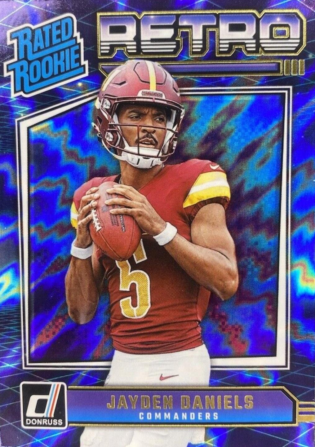 2024 Panini Donruss Rated Rookies Retro Jayden Daniels #11 card