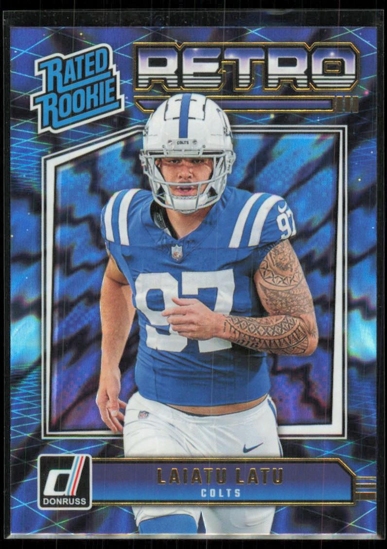 2024 Panini Donruss Rated Rookies Retro Laiatu Latu #1 card