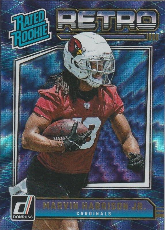 2024 Panini Donruss Rated Rookies Retro Marvin Harrison Jr. #4 card