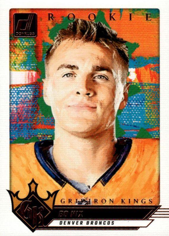 2024 Panini Donruss Rookie Gridiron Kings Bo Nix #6 card
