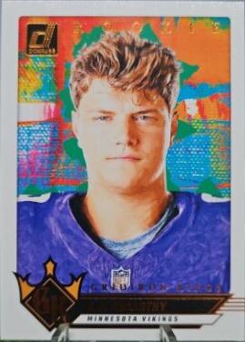2024 Panini Donruss Rookie Gridiron Kings J.J. McCarthy #5 card
