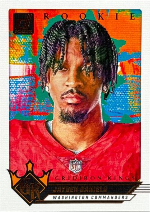 2024 Panini Donruss Rookie Gridiron Kings Jayden Daniels #1 card
