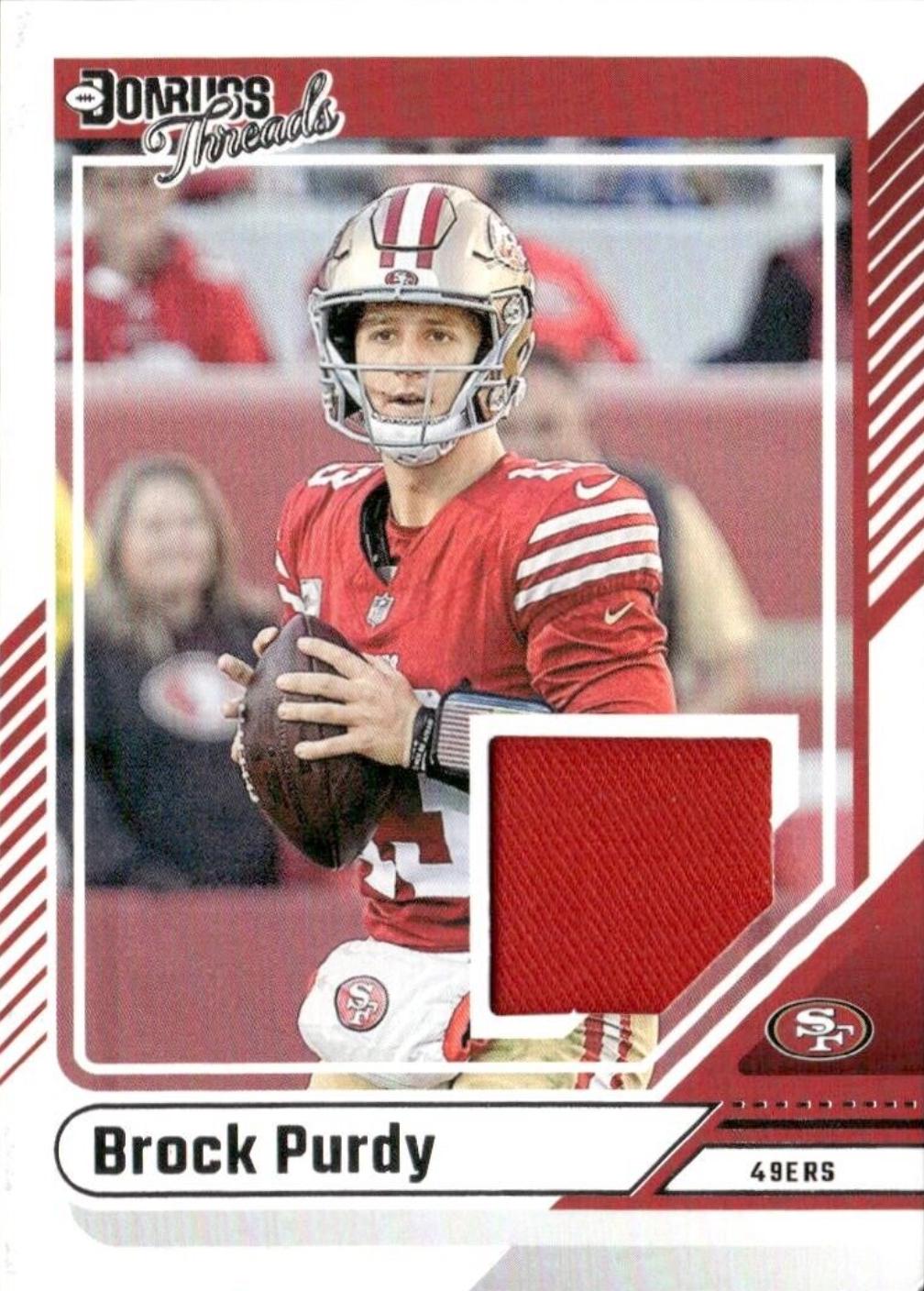 2024 Panini Donruss Threads Brock Purdy #DTH-BPU card