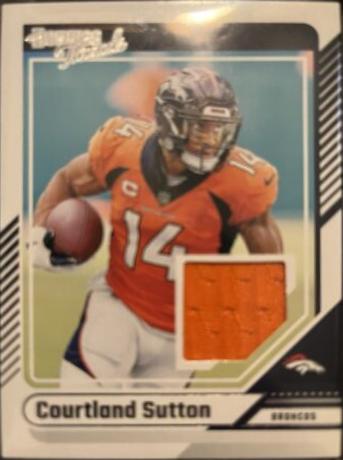 2024 Panini Donruss Threads Courtland Sutton #DTH-CSU card