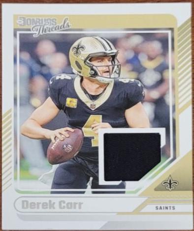 2024 Panini Donruss Threads Derek Carr #DTH-DCA card