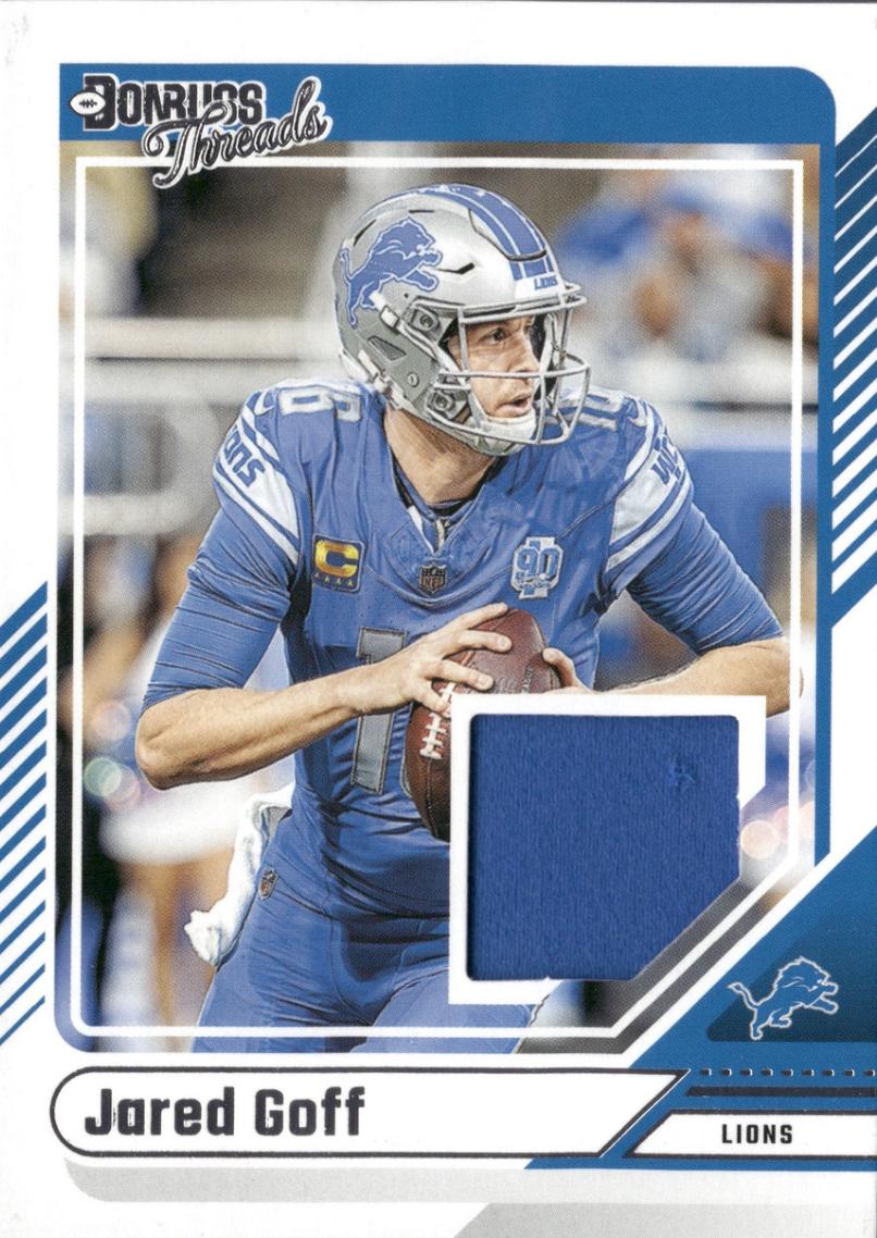 2024 Panini Donruss Threads Jared Goff #DTH-JGO card