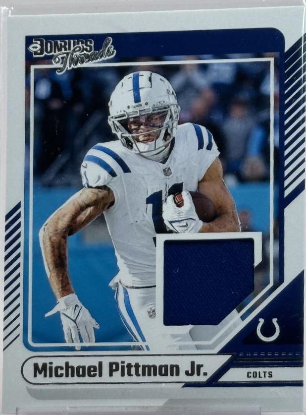 2024 Panini Donruss Threads Michael Pittman Jr. #DTH-MPJ card