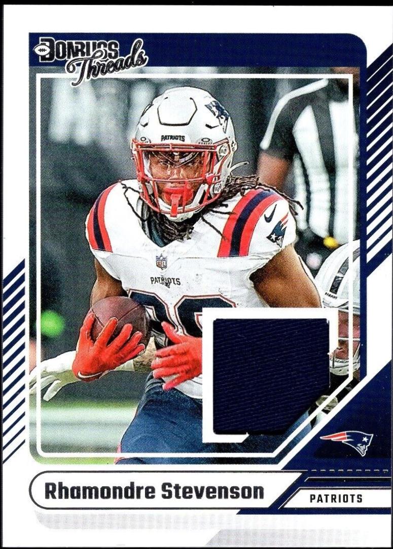 2024 Panini Donruss Threads Rhamondre Stevenson #DTH-RST card