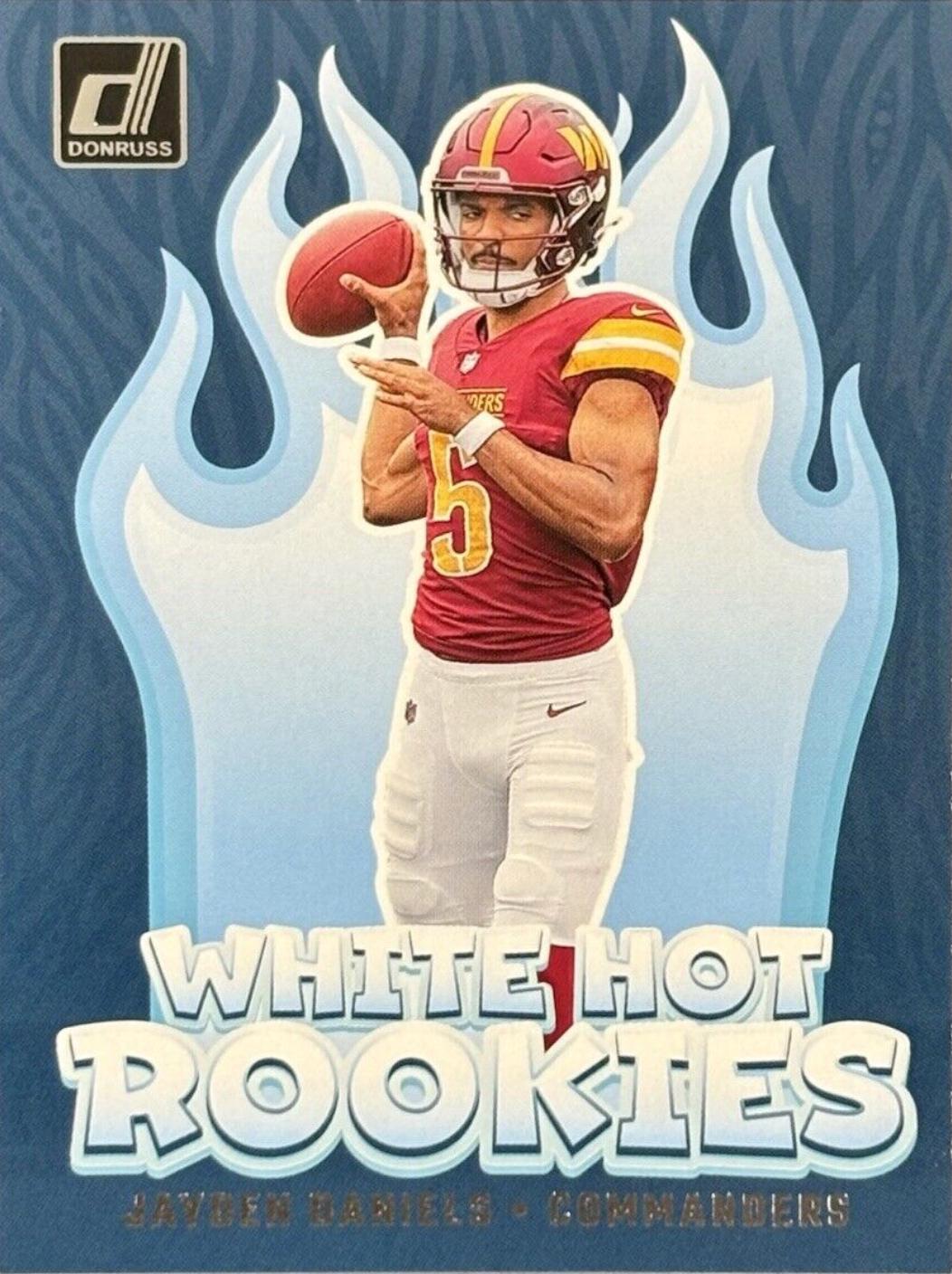 2024 Panini Donruss White Hot Rookies Jayden Daniels #8 card