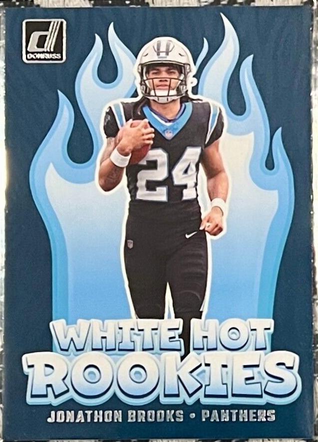 2024 Panini Donruss White Hot Rookies Jonathon Brooks #WH6 card