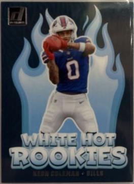 2024 Panini Donruss White Hot Rookies Keon Coleman #WH4 card
