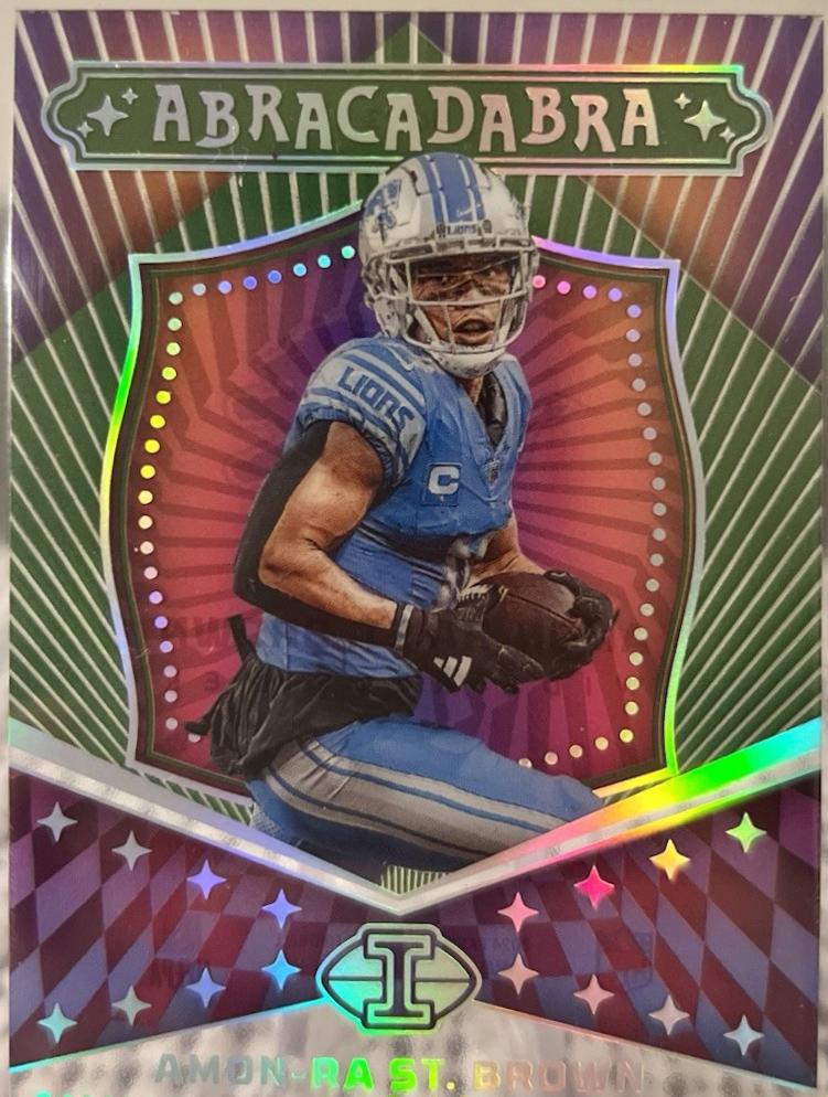 2024 Panini Illusions Abracadabra Amon-Ra St. Brown [Emerald] #13 card