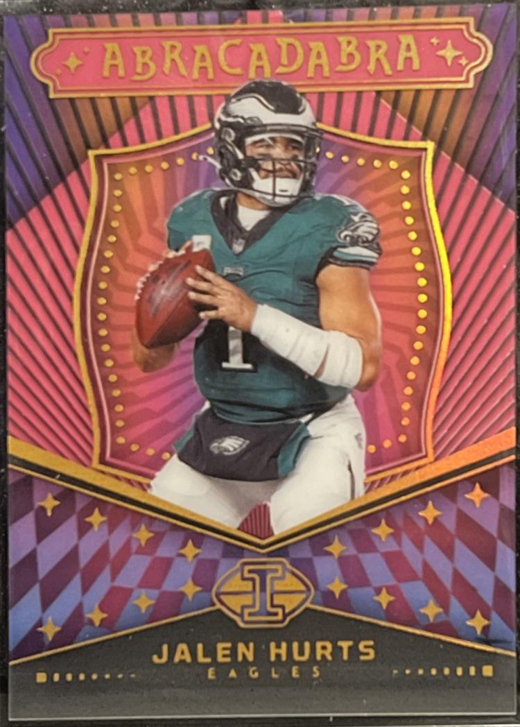 2024 Panini Illusions Abracadabra Jalen Hurts [Pink] #3 card