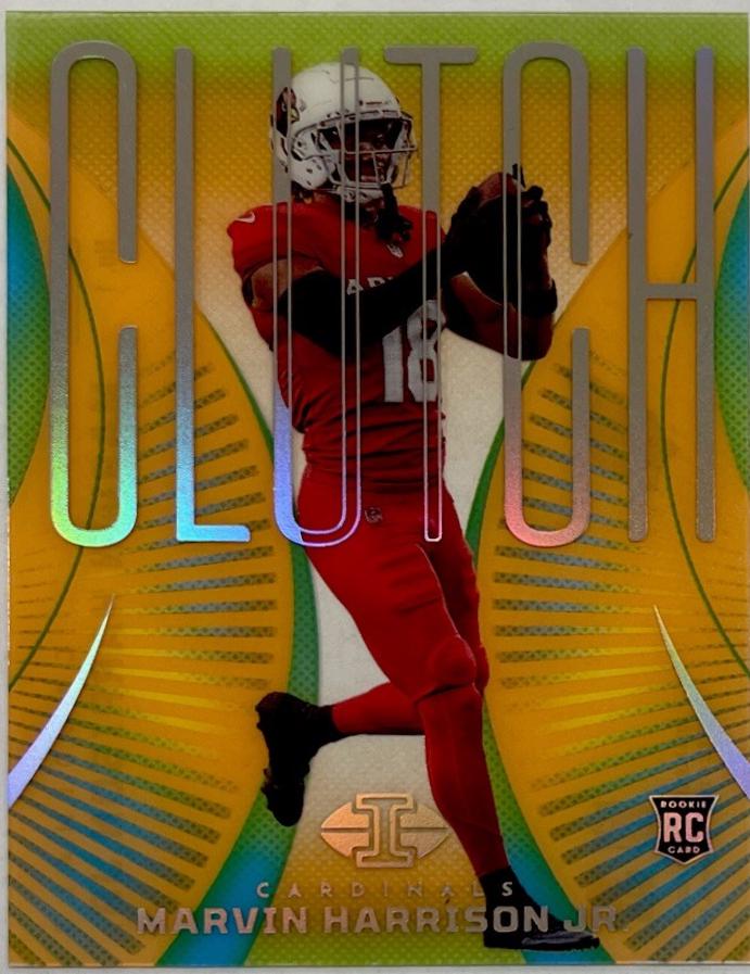 2024 Panini Illusions Clutch Marvin Harrison Jr. [Orange] #1 card