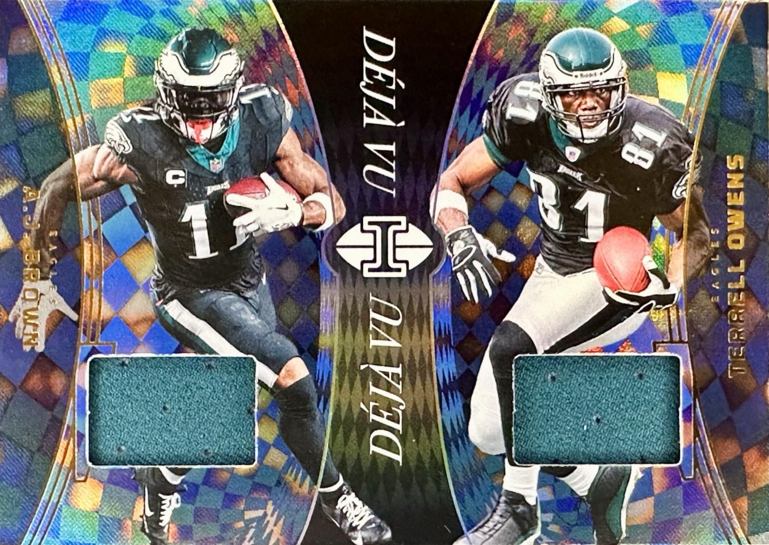 2024 Panini Illusions Deja Vu A.J. Brown / Terrell Owens #8 card