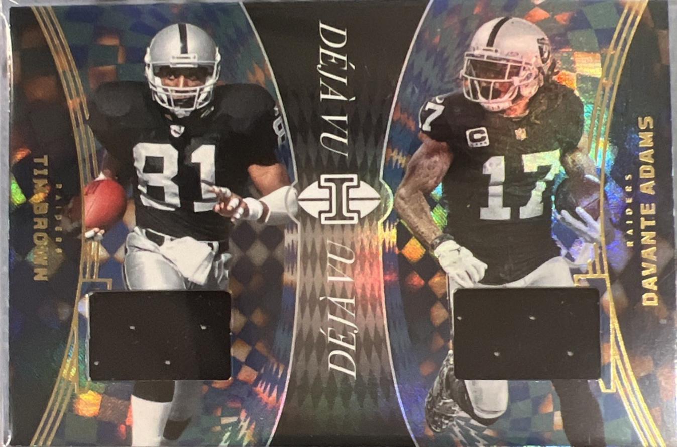 2024 Panini Illusions Deja Vu Davante Adams / Tim Brown #9 card