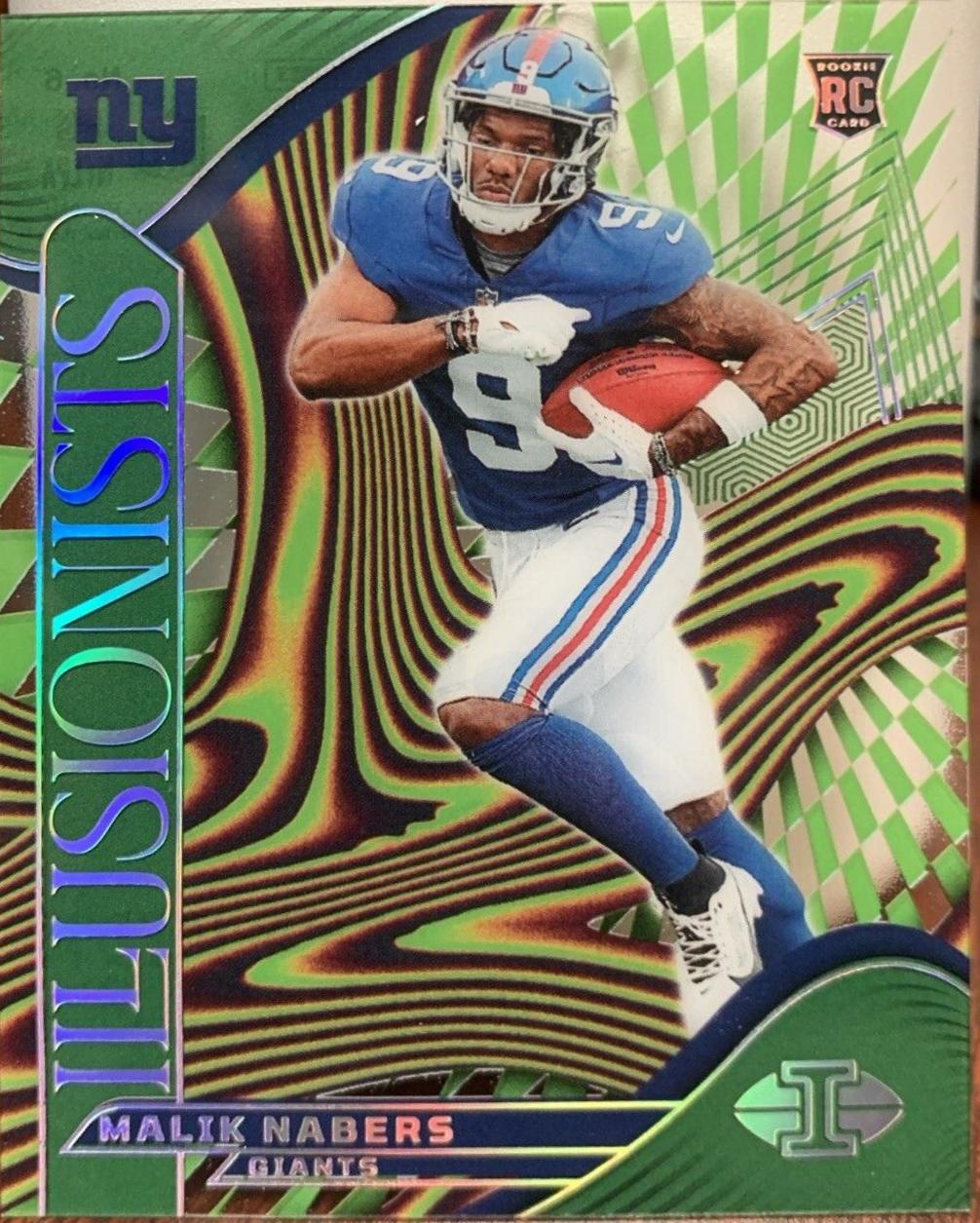 2024 Panini Illusions Illusionists Malik Nabers [Emerald] #6 card