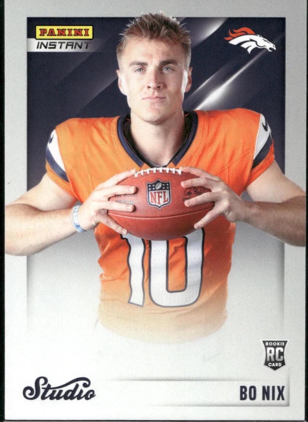 2024 Panini Instant Studio Rookies Bo Nix #SR-36 card