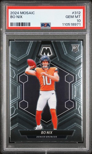 2024 Panini Mosaic Bo Nix #312 card