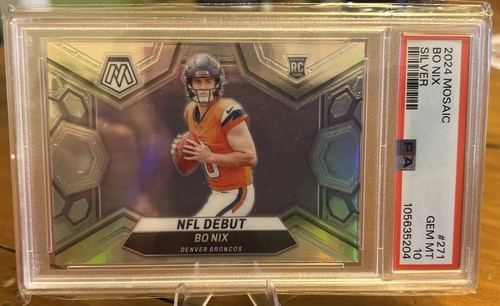 2024 Panini Mosaic Bo Nix [Silver] #271 card