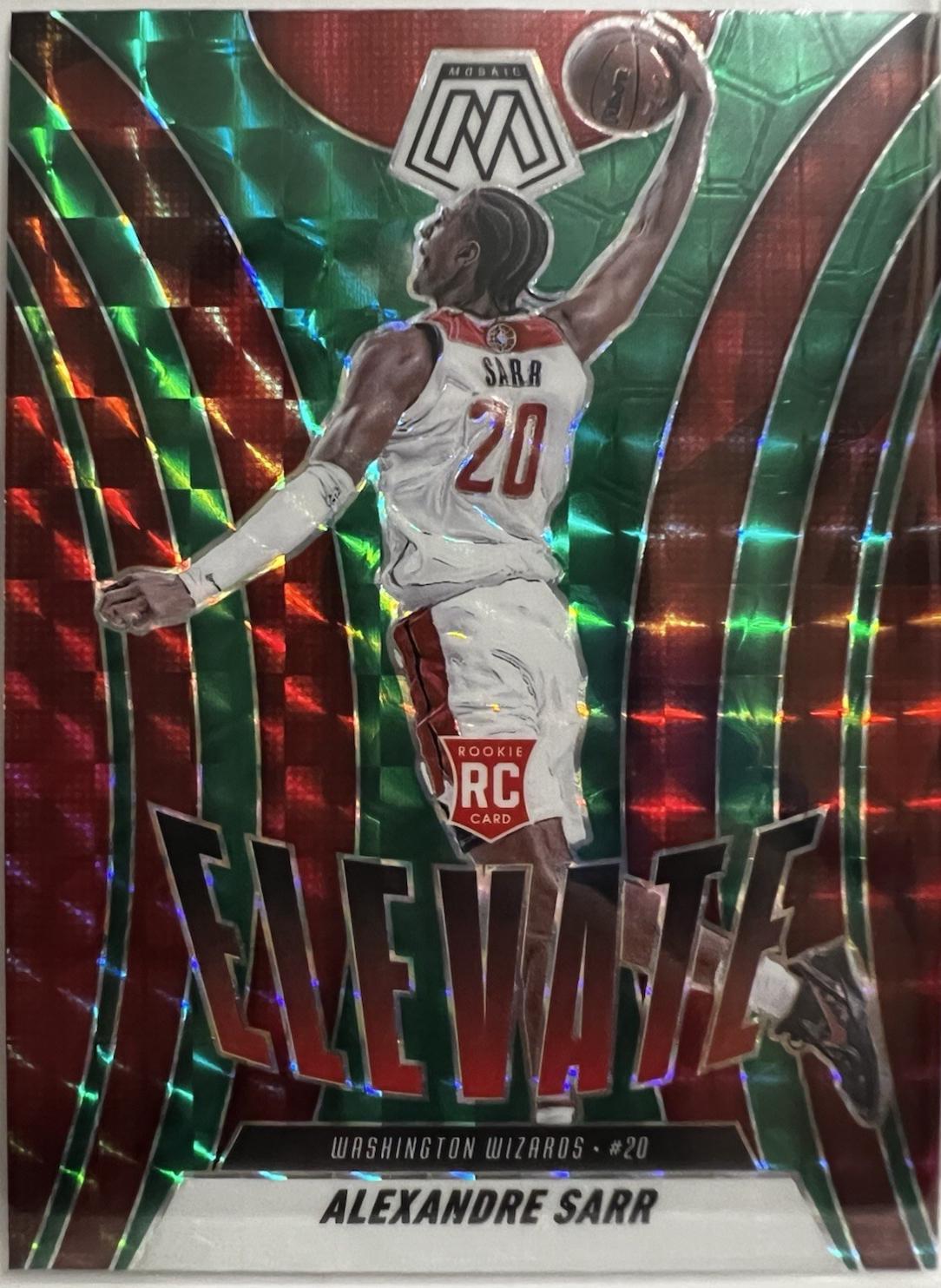 2024 Panini Mosaic Elevate Alexandre Sarr [Green] #7 card