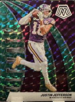 2024 Panini Mosaic Elevate Justin Jefferson [Green] #12 card