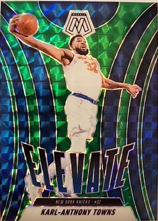 2024 Panini Mosaic Elevate Karl-Anthony Towns [Green] #22 card