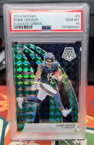 2024 Panini Mosaic Elevate Rome Odunze [Green] #4 card