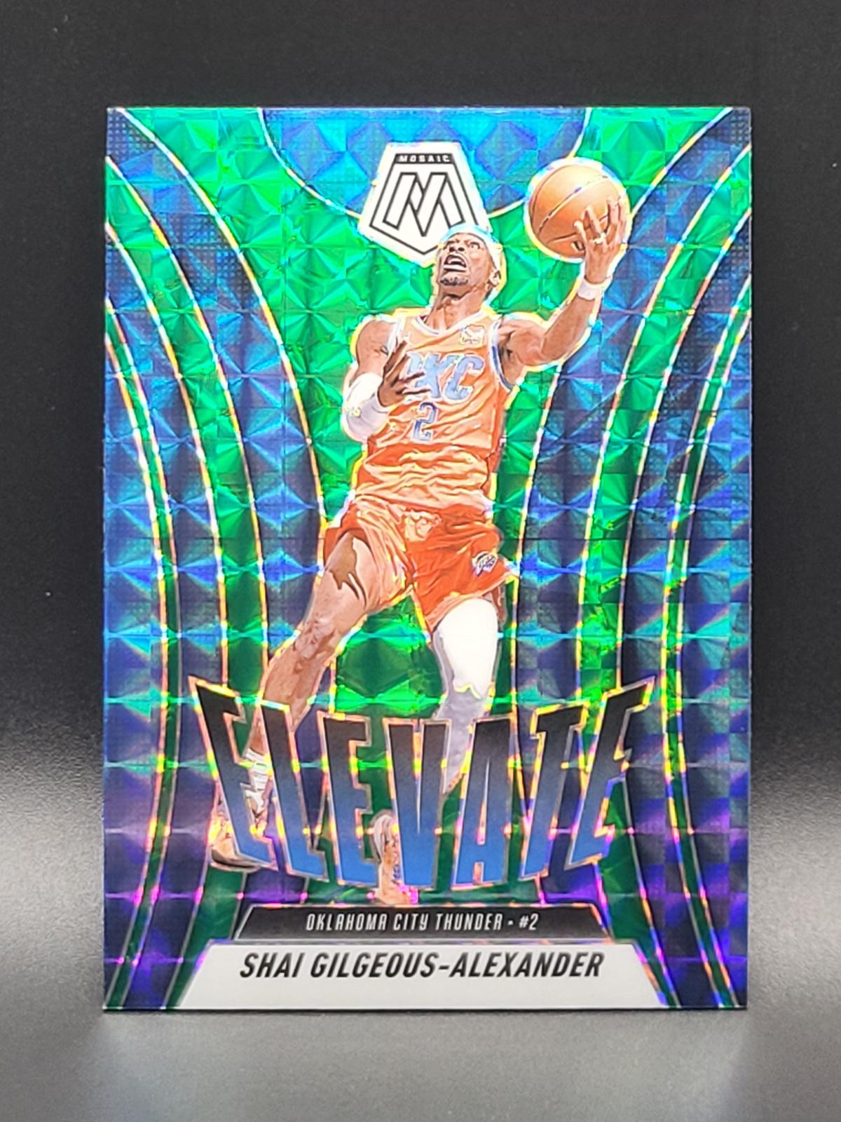 2024 Panini Mosaic Elevate Shai Gilgeous-Alexander [Green] #25 card