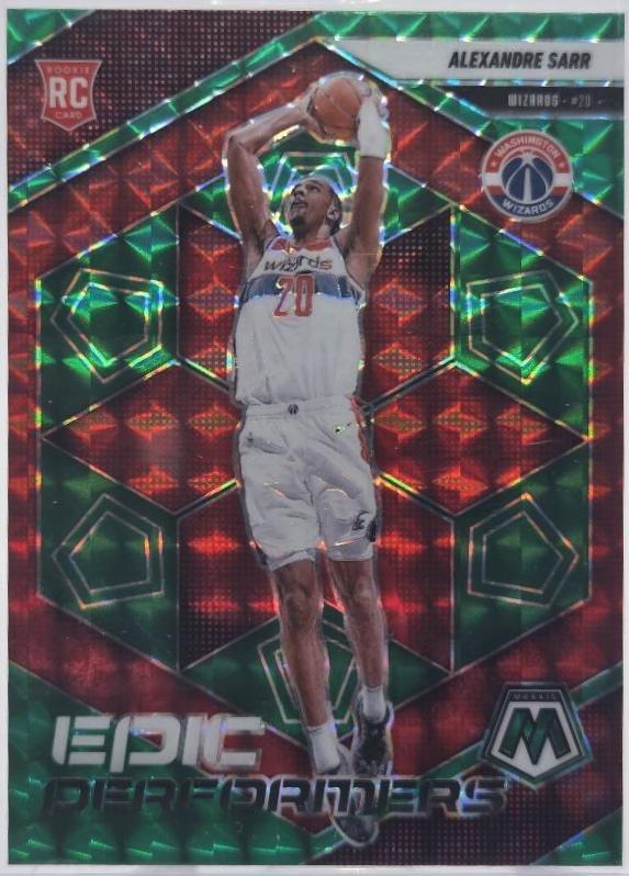 2024 Panini Mosaic Epic Performers Alexandre Sarr [Green] #12 card