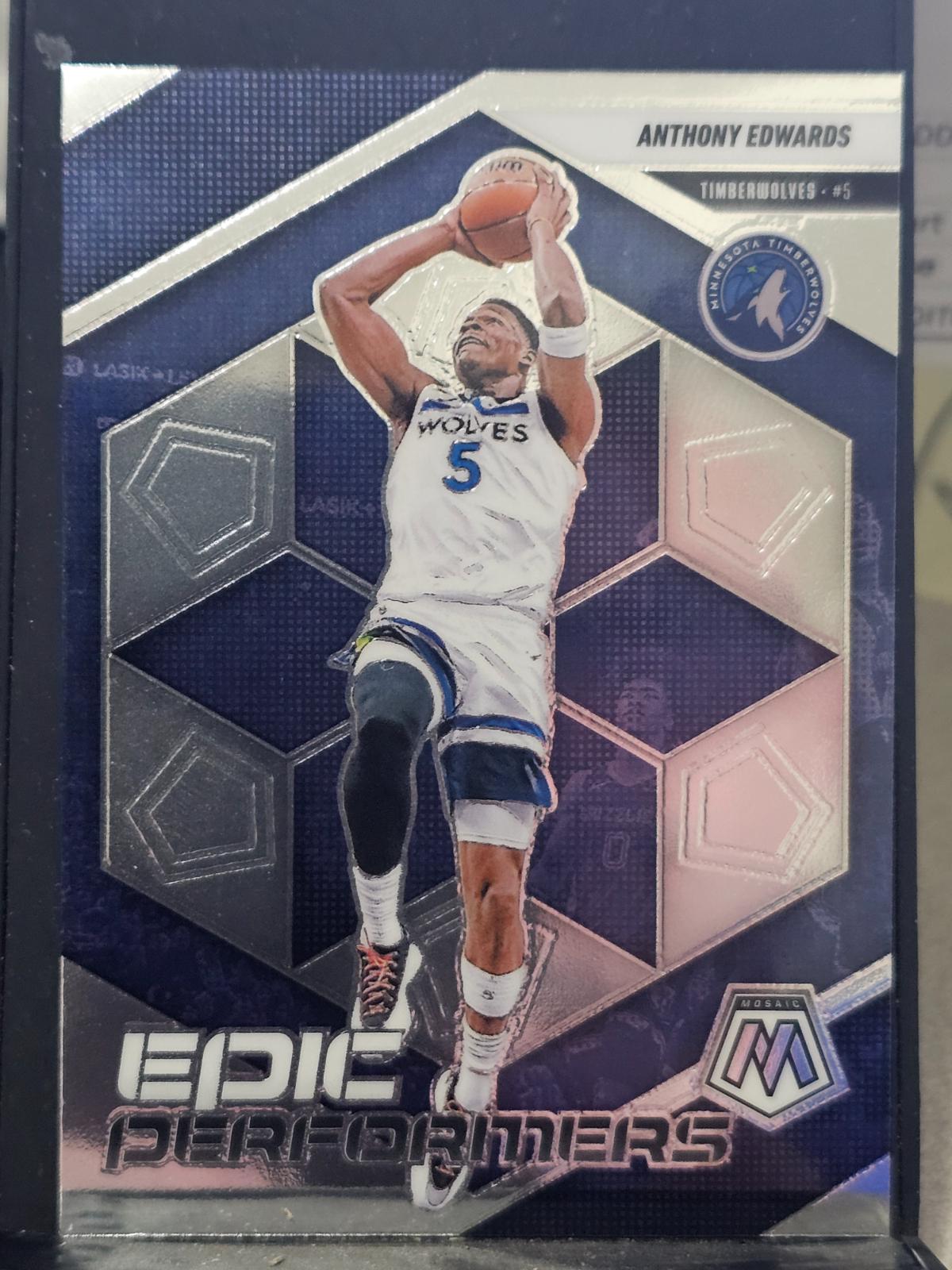 2024 Panini Mosaic Epic Performers Anthony Edwards #9 card