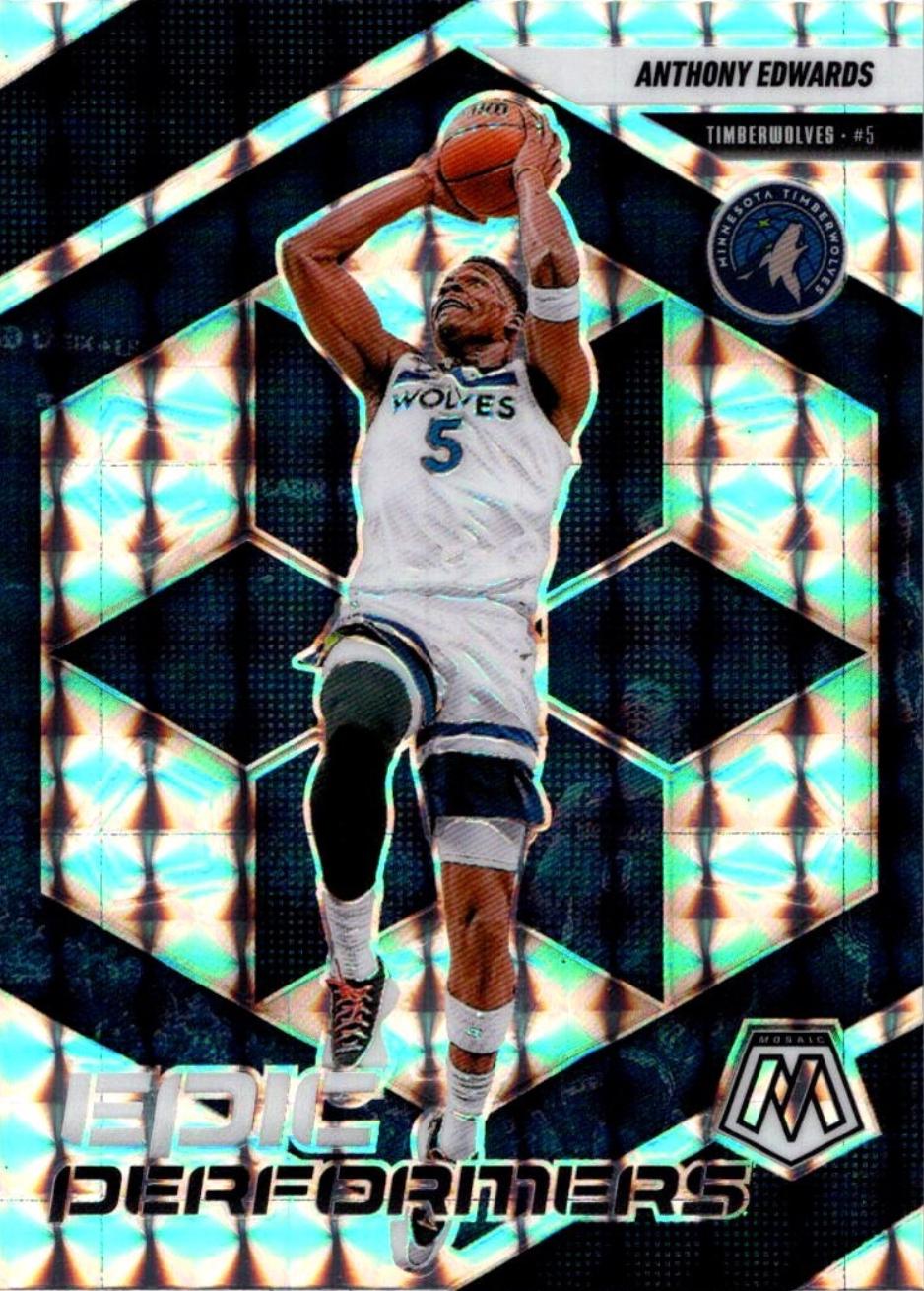 2024 Panini Mosaic Epic Performers Anthony Edwards [Mosaic] #9 card