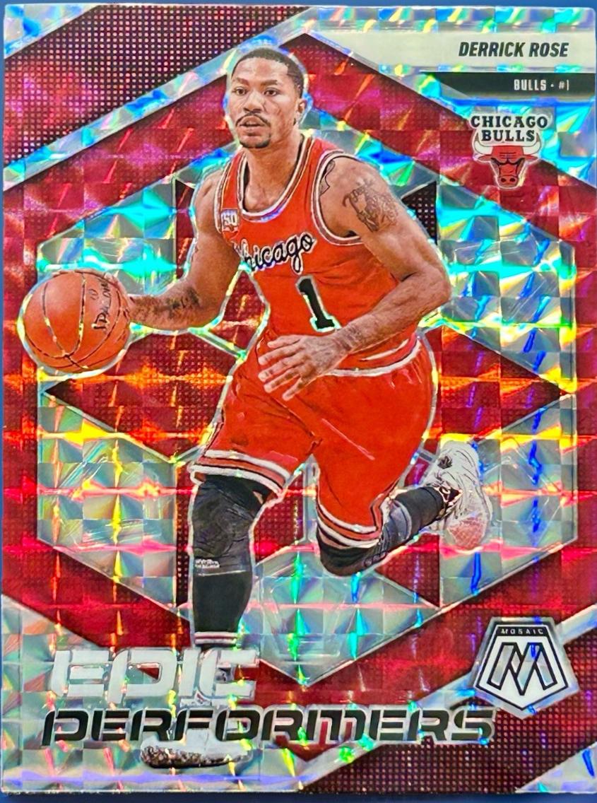 2024 Panini Mosaic Epic Performers Derrick Rose [Mosaic] #17 card