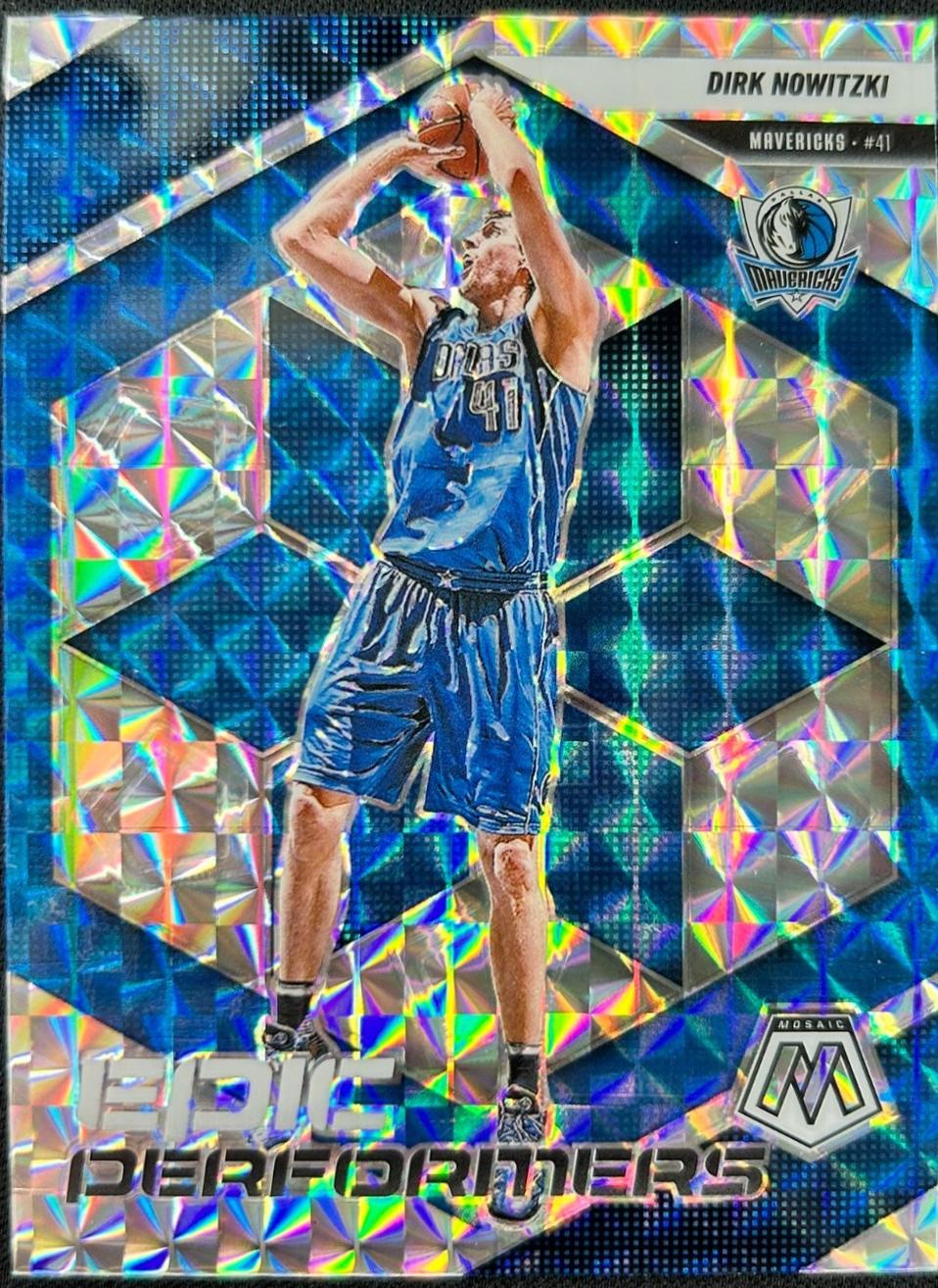 2024 Panini Mosaic Epic Performers Dirk Nowitzki [Mosaic] #18 card