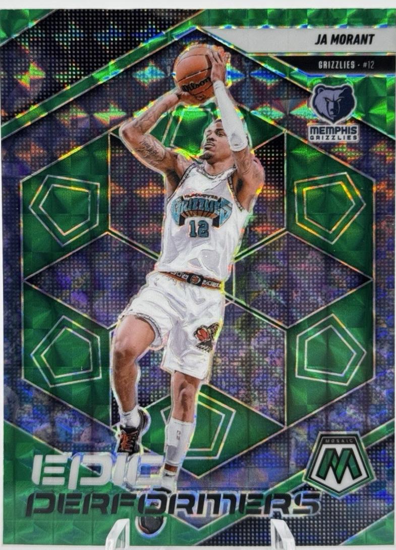 2024 Panini Mosaic Epic Performers Ja Morant [Green] #5 card