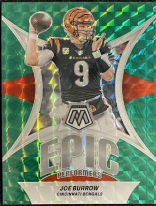 2024 Panini Mosaic Epic Performers Joe Burrow [Green] #EP-JB card