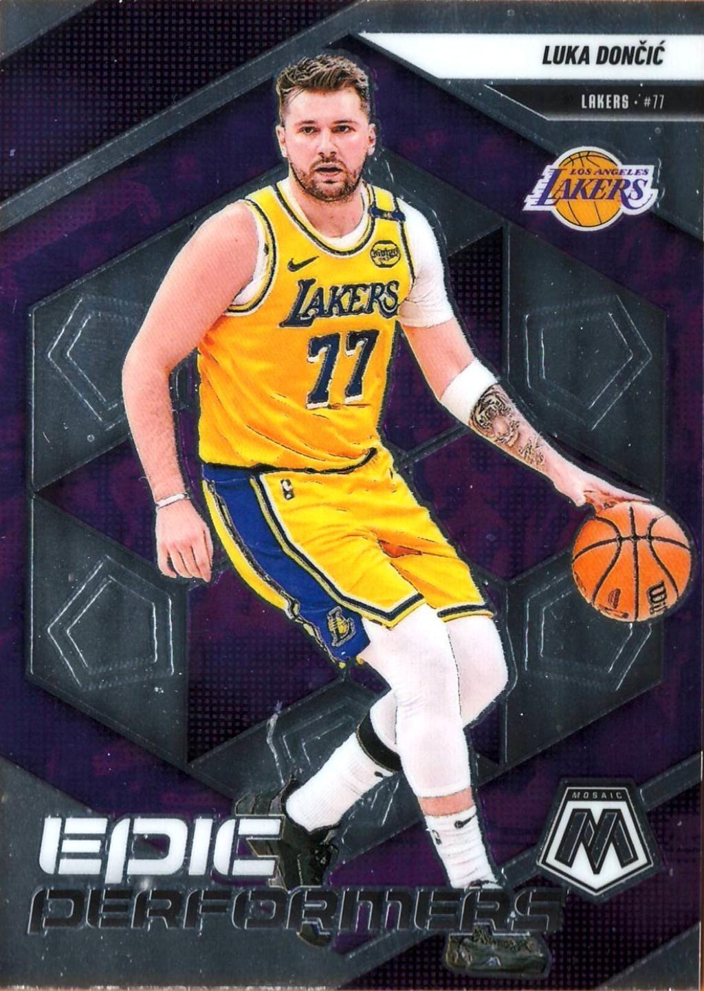 2024 Panini Mosaic Epic Performers Luka Doncic #10 card