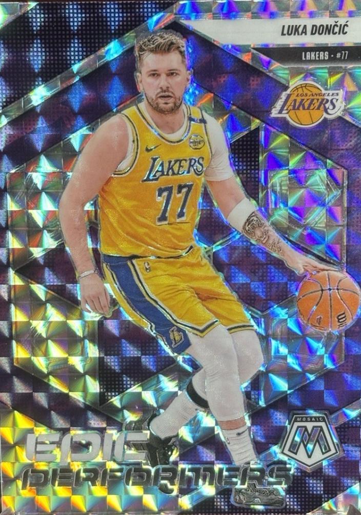 2024 Panini Mosaic Epic Performers Luka Doncic [Mosaic] #10 card