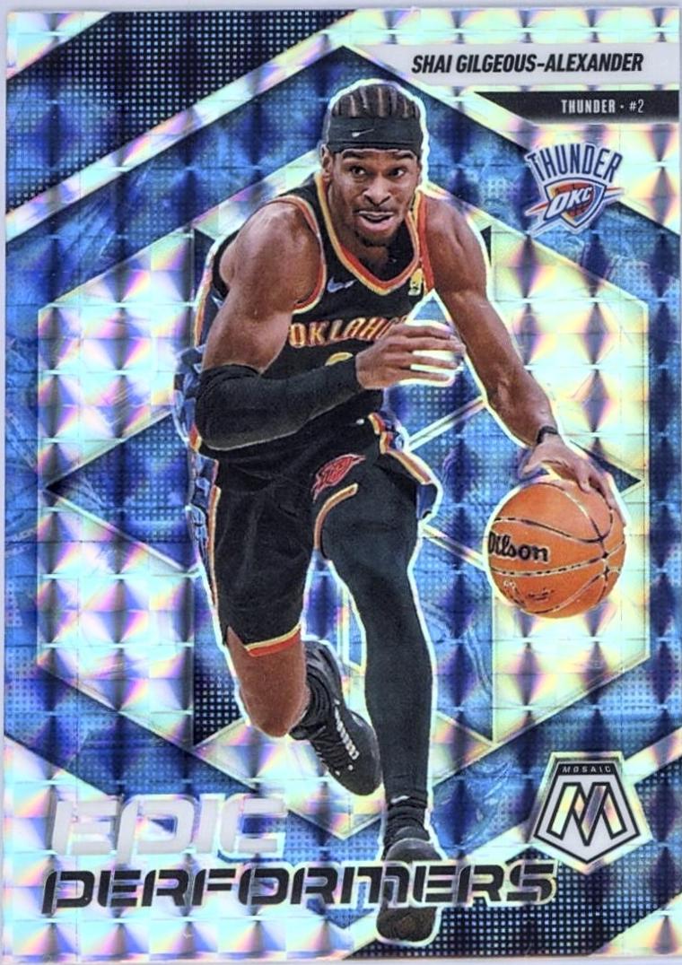 2024 Panini Mosaic Epic Performers Shai Gilgeous-Alexander [Mosaic] #6 card
