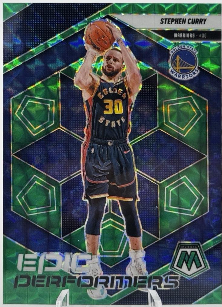 2024 Panini Mosaic Epic Performers Stephen Curry [Green] #3 card