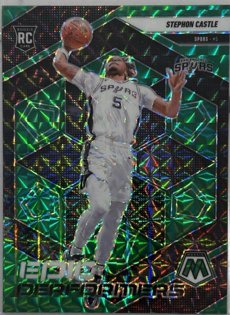 2024 Panini Mosaic Epic Performers Stephon Castle [Green] #15 card