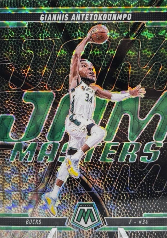 2024 Panini Mosaic Jam Masters Giannis Antetokounmpo [Green] #14 card