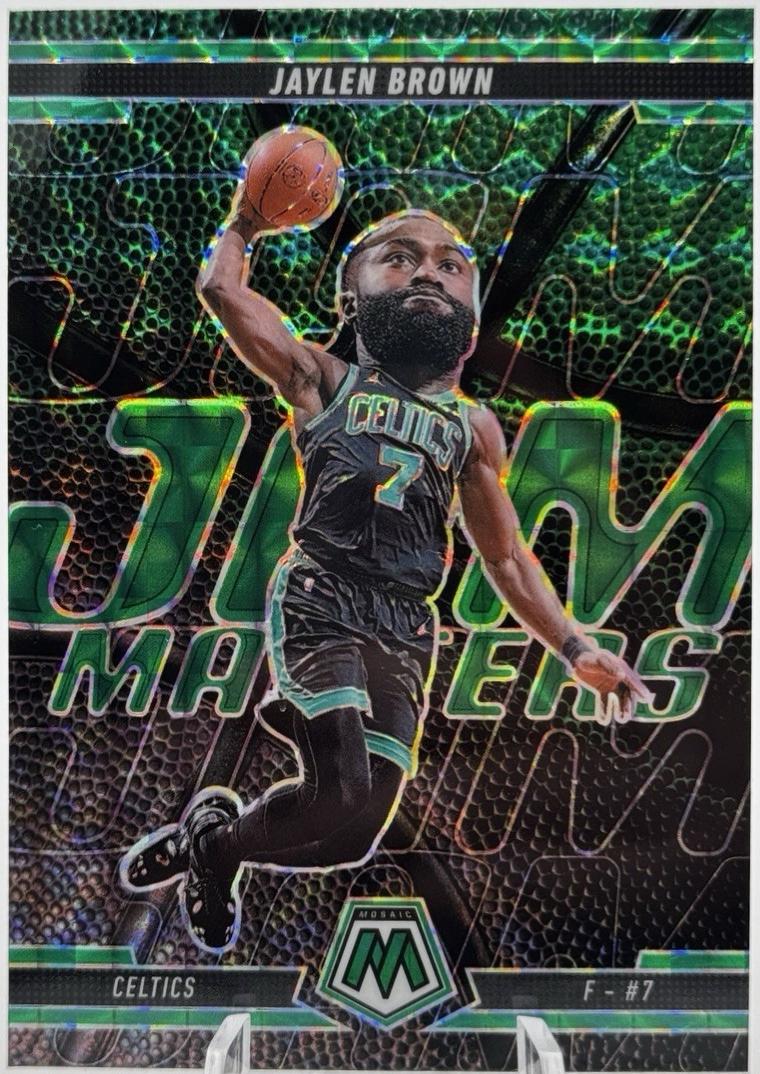 2024 Panini Mosaic Jam Masters Jaylen Brown [Green] #19 card