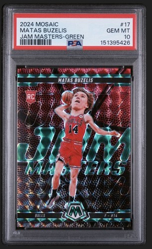 2024 Panini Mosaic Jam Masters Matas Buzelis [Green] #17 card