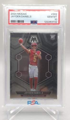 2024 Panini Mosaic Jayden Daniels #302 card