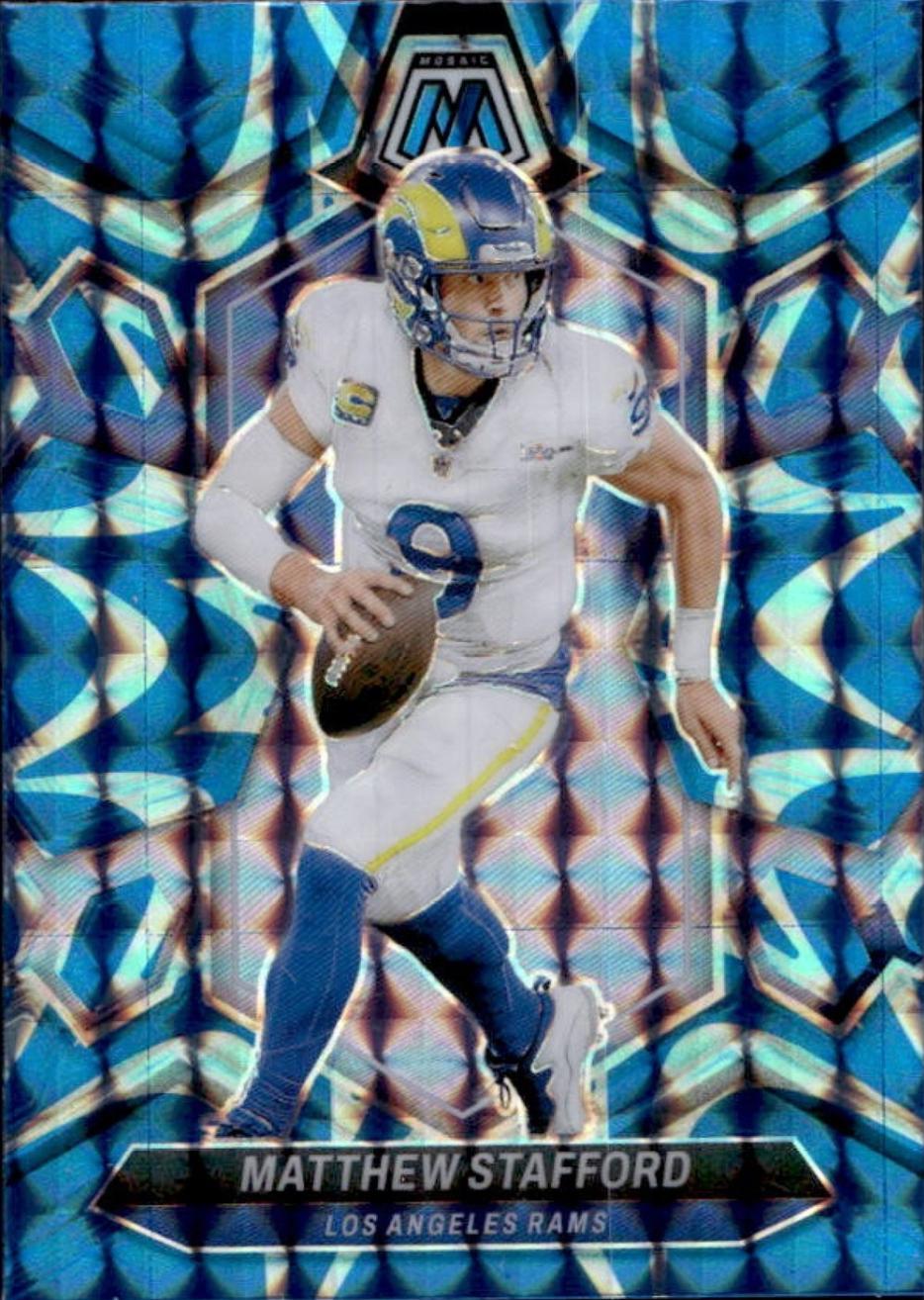 2024 Panini Mosaic Matthew Stafford [Blue Reactive] #127 card
