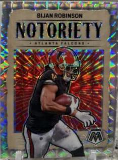 2024 Panini Mosaic Notoriety Bijan Robinson [Mosaic] #11 card