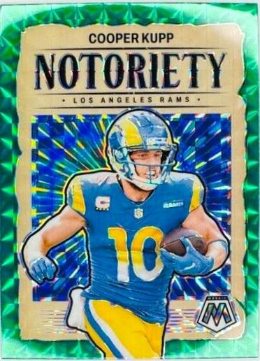 2024 Panini Mosaic Notoriety Cooper Kupp [Green] #13 card