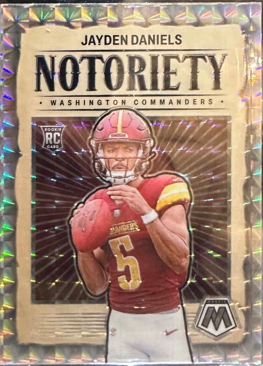 2024 Panini Mosaic Notoriety Jayden Daniels [Mosaic] #19 card